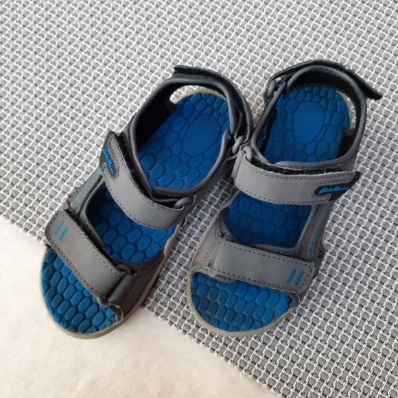 Eddie Bauer Water Sport Sandals Blue Toddler Travel Hiking Washable Lightweight - Picture 10 of 12
